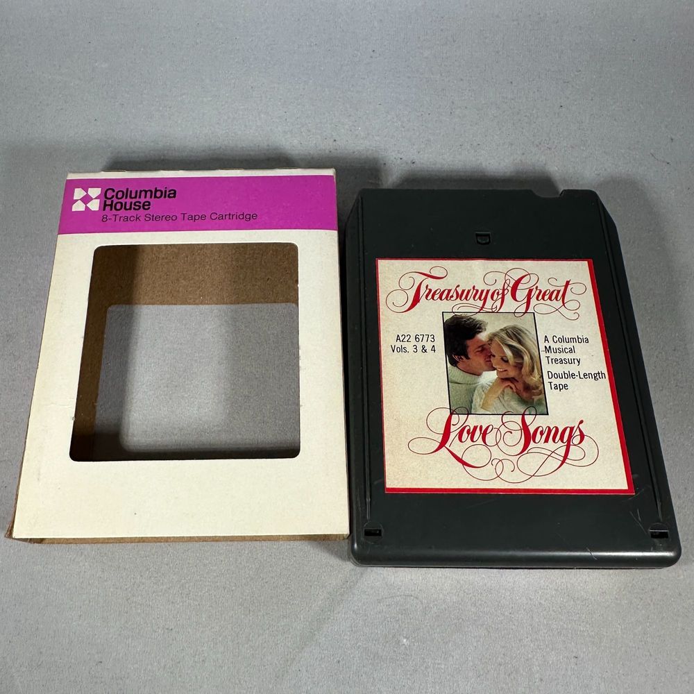 Columbia House Treasury Of Great Love Songs Musical Treasury 8-Track Tape
